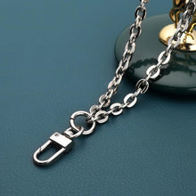 Gold Wristlet Strap Chain For Handbag (7mm) Oval Design