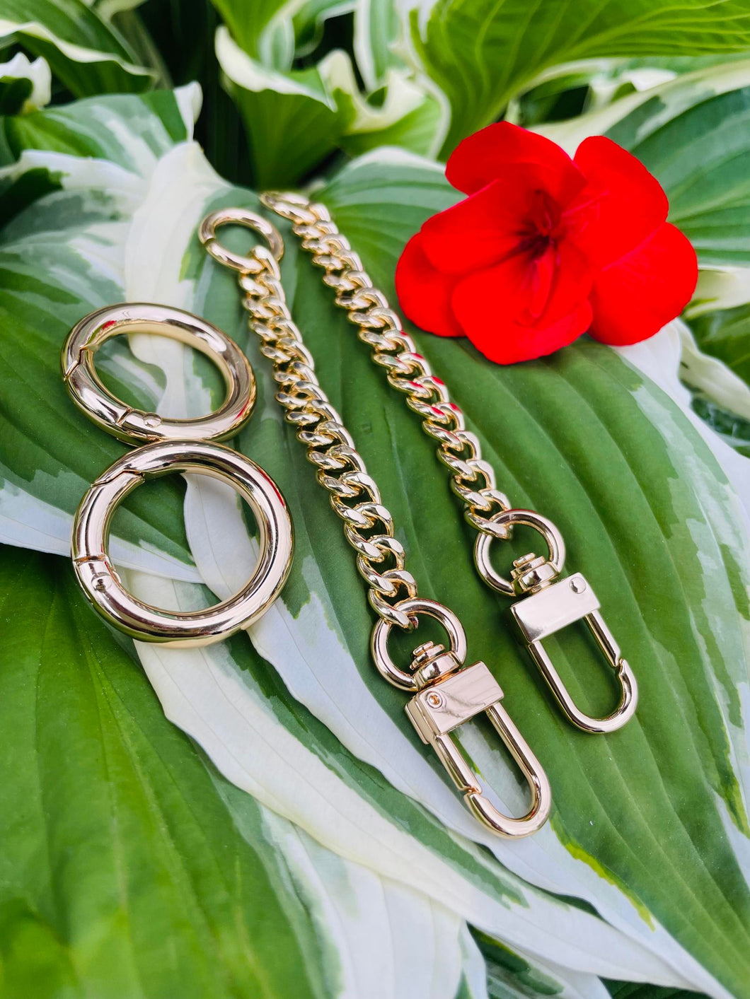 Amazon.com: ZLYY 12mm Gold Purse Strap Extender Flat Chain Strap Gold Handbag  Chains Accessories Decoration For For Handbag Wallet Clutch(2pcs) :  Clothing, Shoes & Jewelry